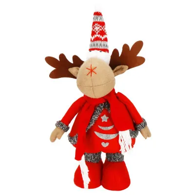 Vianočný sob hnedý - výška 49-65cm, vianočné dekorácie