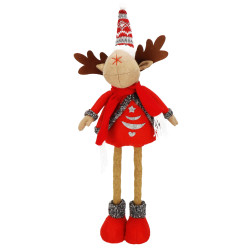 Vianočný sob hnedý - výška 49-65cm, vianočné dekorácie