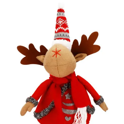 Vianočný sob hnedý - výška 49-65cm, vianočné dekorácie