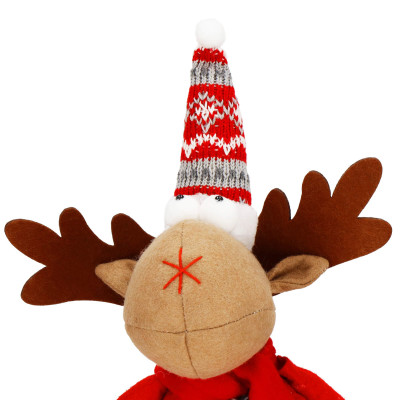 Vianočný sob hnedý - výška 49-65cm, vianočné dekorácie