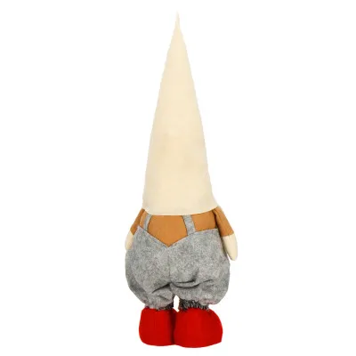 Škriatok GNOM s béžovou čiapkou - výška 53-70cm, vianočné dekorácie
