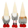 Škriatok GNOM s béžovou čiapkou - výška 53-70cm, vianočné dekorácie