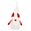 Škriatok GNOM s bielou čiapkou svietiacou 37cm, vianočné dekorácie