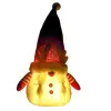 Škriatok GNOM s červenou čiapkou svietiacou 36cm, vianočné dekorácie