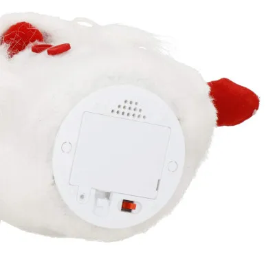 Škriatok GNOM s červenou čiapkou svietiacou 36cm, vianočné dekorácie