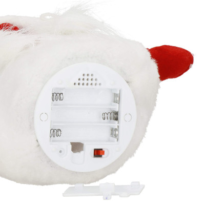 Škriatok GNOM s červenou čiapkou svietiacou 36cm, vianočné dekorácie