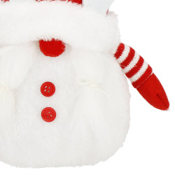 Škriatok GNOM s červenou čiapkou svietiacou 36cm, vianočné dekorácie