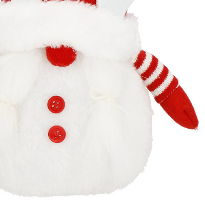 Škriatok GNOM s červenou čiapkou svietiacou 36cm, vianočné dekorácie