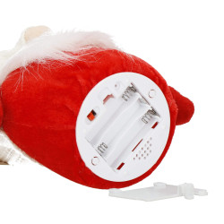 Škriatok GNOM s bielou čiapkou svietiacou 35cm, vianočné dekorácie