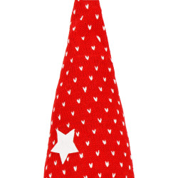 Škriatok GNOM s červenou čiapkou svietiacou 33cm, vianočné dekorácie