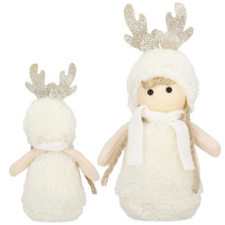 Bábika s vrkočmi 20cm, vianočné dekorácie