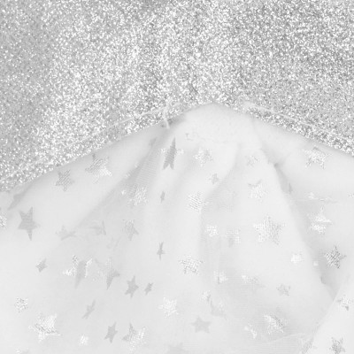 Anjel so striebornými krídlami svietiacimi 55cm, vianočné dekorácie