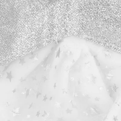 Anjel so striebornými krídlami svietiacimi 55cm, vianočné dekorácie