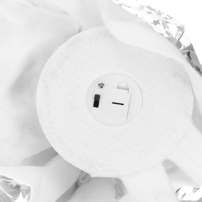 Anjel so striebornými krídlami svietiacimi 55cm, vianočné dekorácie