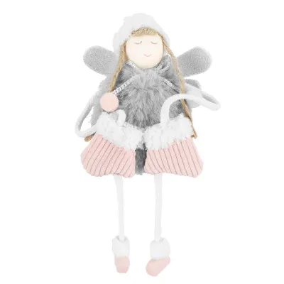 Anjel so šedými krídlami 22cm, vianočné dekorácie