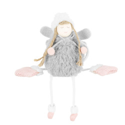 Anjel so šedými krídlami 22cm, vianočné dekorácie