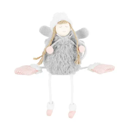 Anjel so šedými krídlami 22cm, vianočné dekorácie