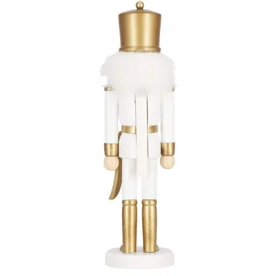 Luskáčik - Vojak so šabľou 30cm zlatý, vianočné dekorácie