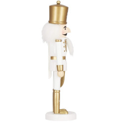 Luskáčik - Vojak so šabľou 30cm zlatý, vianočné dekorácie