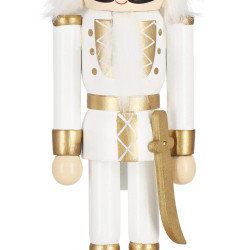 Luskáčik - Vojak so šabľou 30cm zlatý, vianočné dekorácie