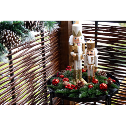 Luskáčik - Vojak so šabľou 30cm zlatý, vianočné dekorácie