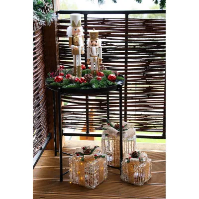 Luskáčik - Vojak so šabľou 30cm zlatý, vianočné dekorácie