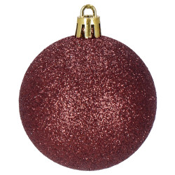 Maxi 100-dielna sada vianočných baniek čierno-hnedá