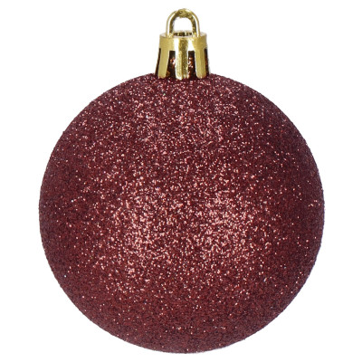 Maxi 100-dielna sada vianočných baniek čierno-hnedá