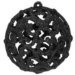 Maxi 100-dielna sada vianočných baniek čierno-hnedá