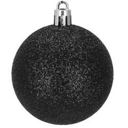 Maxi 100-dielna sada vianočných baniek čierno-hnedá