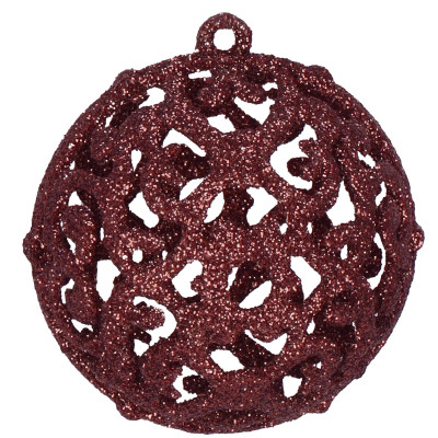 Maxi 100-dielna sada vianočných baniek čierno-hnedá