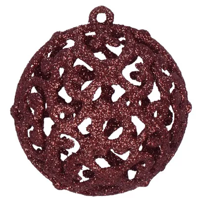 Maxi 100-dielna sada vianočných baniek čierno-hnedá