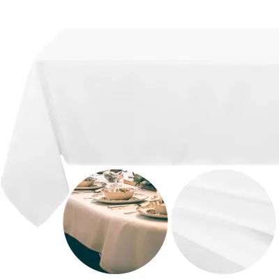 Vianočný obrus 220x140 cm snehovo biely, vianočné dekorácie