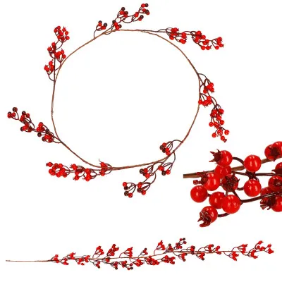 Vianočná reťaz Girlanda s jarabinami 150 cm