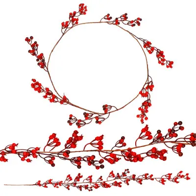 Vianočná reťaz Girlanda s jarabinami 150 cm