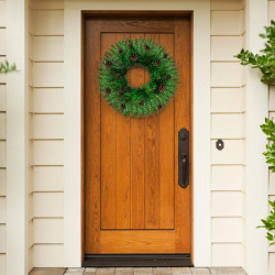 Adventný veniec extra hustý so šiškami 45cm, vianočné dekorácie