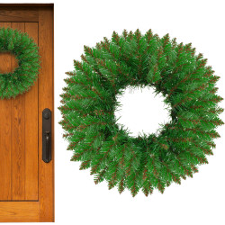 Adventný veniec extra hustý 45cm zelený, vianočné dekorácie