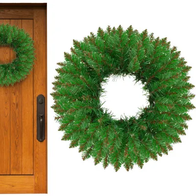 Adventný veniec extra hustý 45cm zelený, vianočné dekorácie