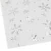 Vianočný obrus s vločkami 183x35 cm biely, vianočné dekorácie