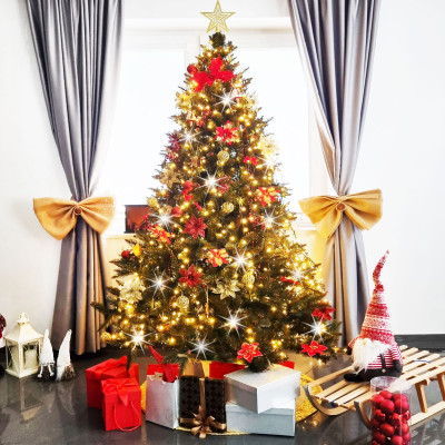 LED svetelná reťaz - 52,5m, 1000LED, IP44, teplá biela + záblesky