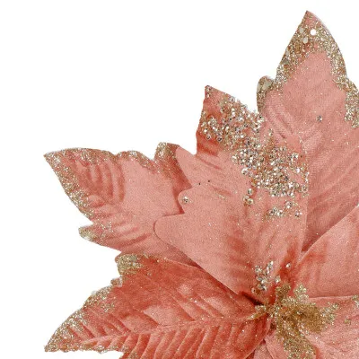 Vianočná hviezda na stonke 29x34cm ružová, vianočné dekorácie