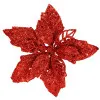 Vianočná hviezda s tŕňom 13x13cm červená, vianočné dekorácie