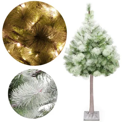 Umelý vianočný LED stromček Borovica - 150cm, 128LED, IP44, teplá biela