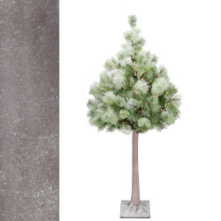 Umelý vianočný LED stromček Borovica - 150cm, 128LED, IP44, teplá biela