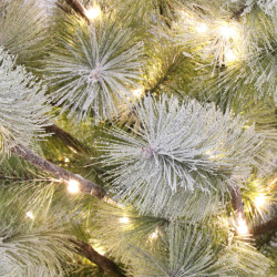 Umelý vianočný LED stromček Borovica - 150cm, 128LED, IP44, teplá biela