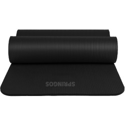 Podložka na cvičenie 180x60x1 cm SPRINGOS JOGA čierna