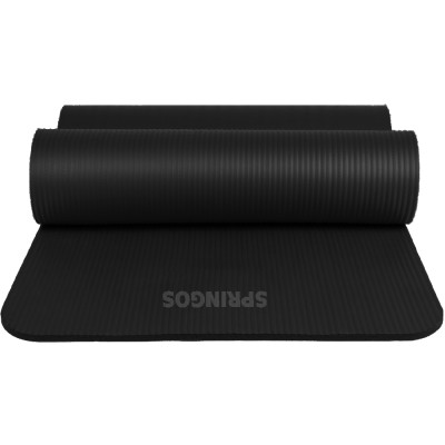 Podložka na cvičenie 180x60x1 cm SPRINGOS JOGA čierna