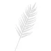 Vetvičky papradie 43cm biele sada 3ks, vianočné dekorácie