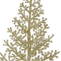 Vetvičky paprade 45cm zlaté sada 3ks, vianočné dekorácie