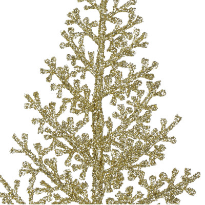 Vetvičky paprade 45cm zlaté sada 3ks, vianočné dekorácie
